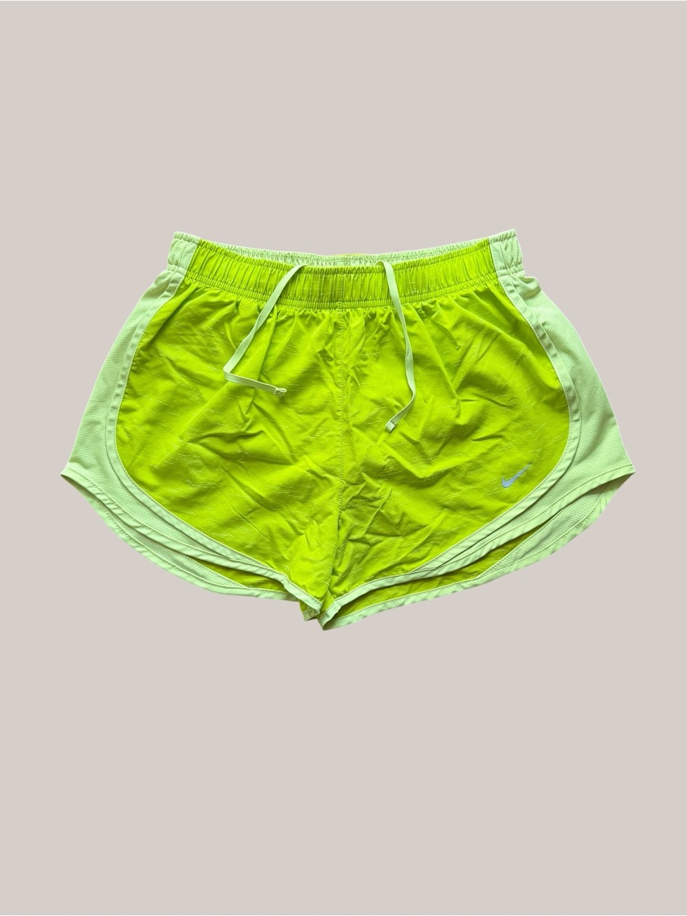 Nike lime green athletic shorts